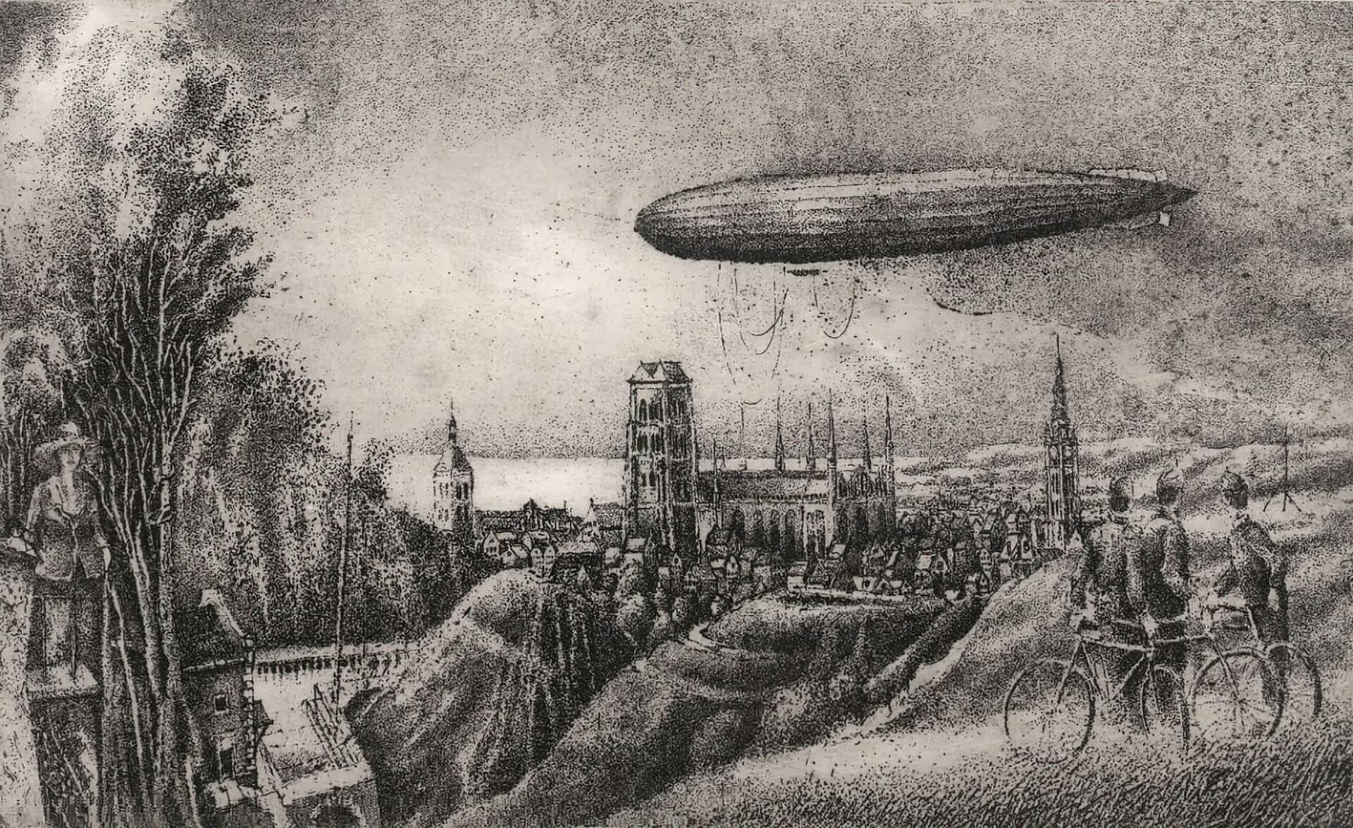 The Abduction of Europa – etching by Andrzej Taranek, 1992.